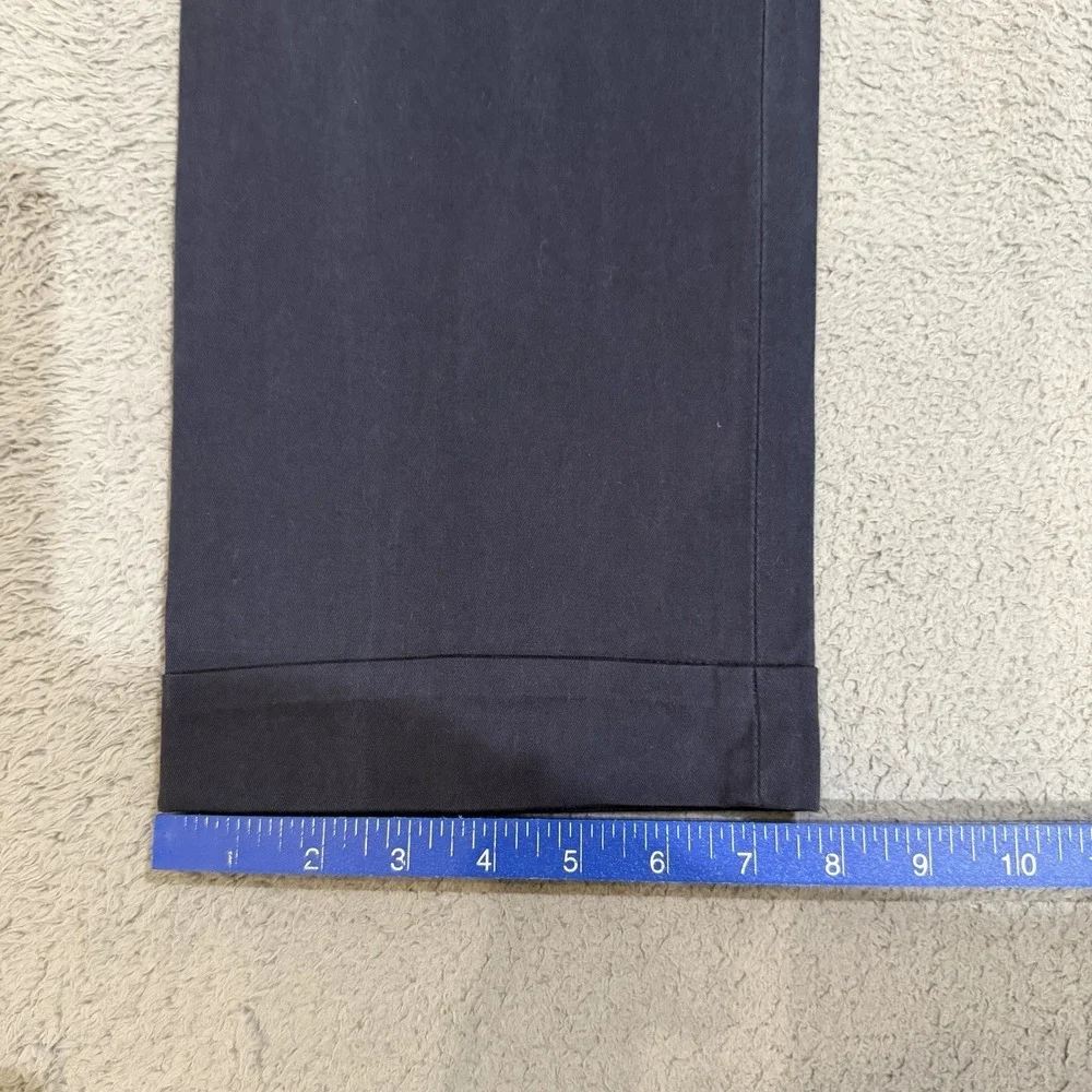 Polo Ralph Lauren Mens 38x33 Cuffed Trousers Slash Pockets Pants Flat Front READ